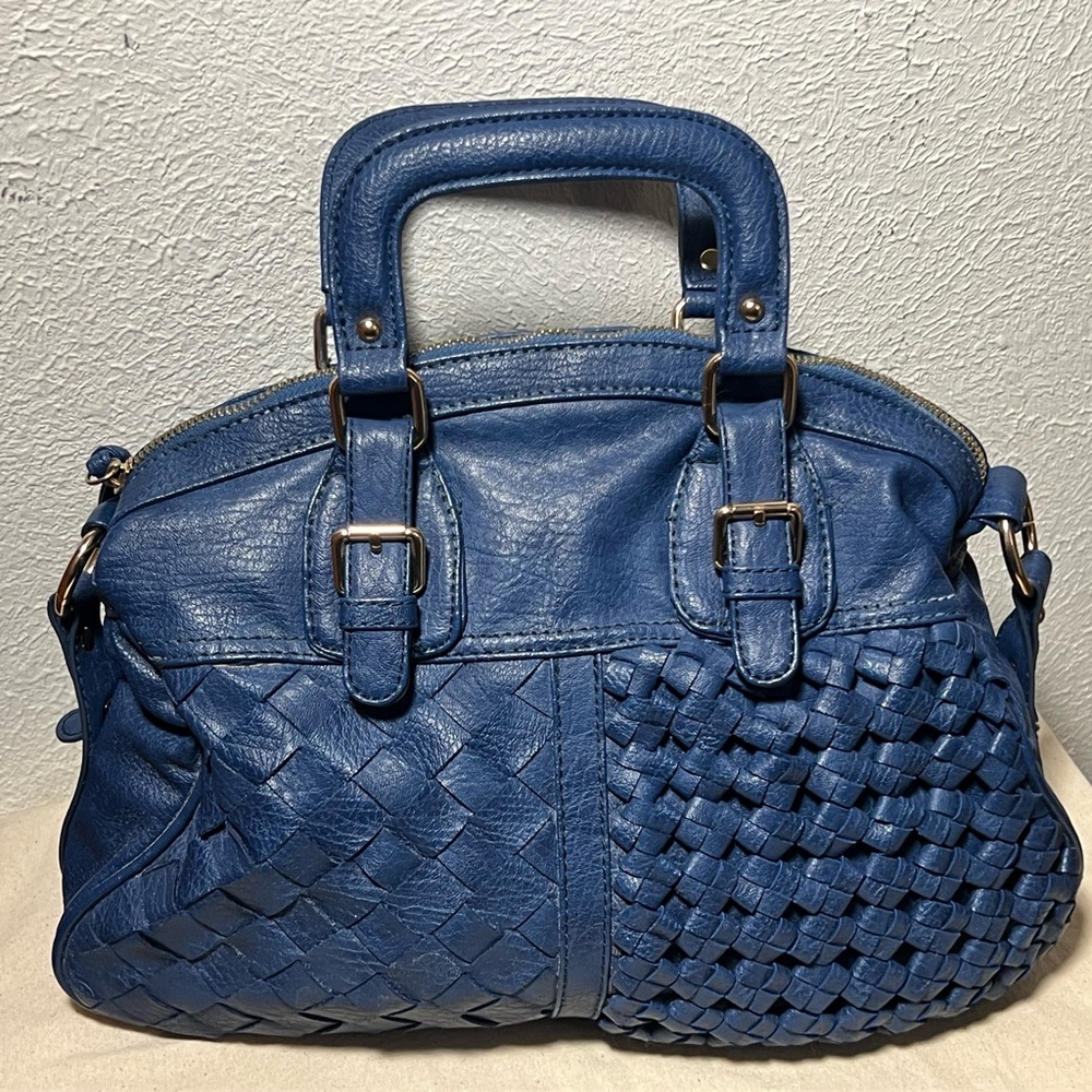 Urban Expressions Blue Vegan Leather Handbag